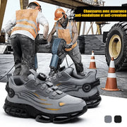 OK-SAFETY™ Calçados de segurança de trabalho resistentes a choques e impactos para homens 