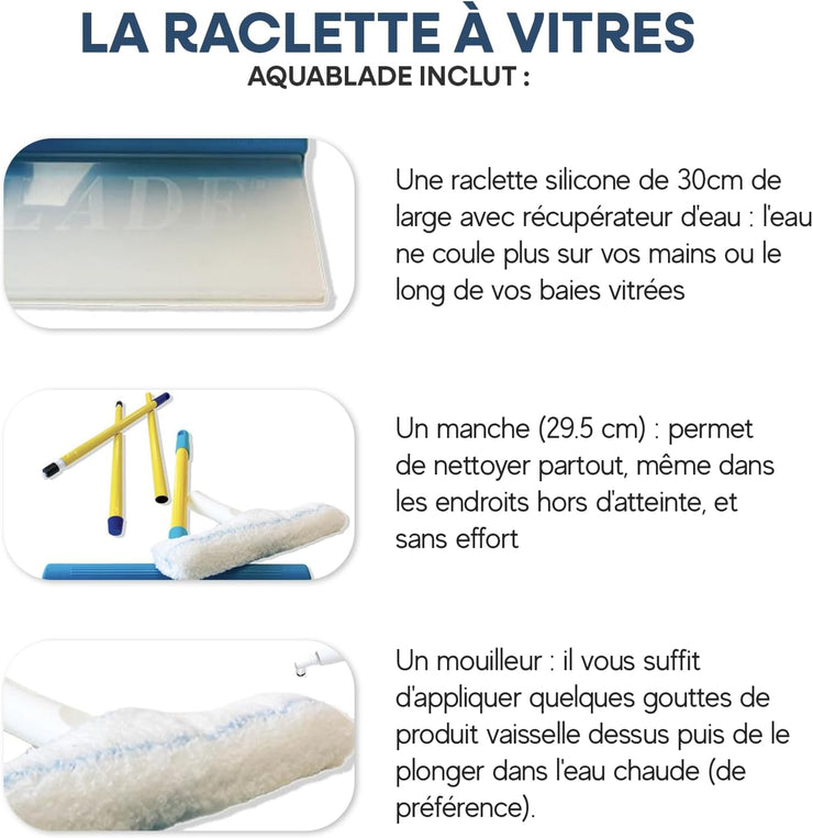 AquaBLADE 5.0 - Kit Vitres Original en Silicona Reciclable