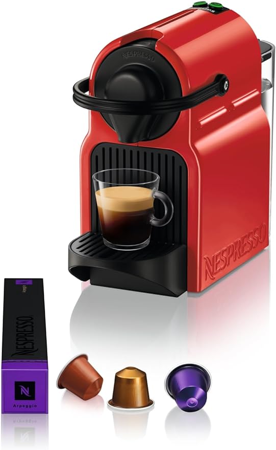 Nespresso™ Krups Máquina de Café Inissia Roja & 100 cápsulas de regalo / ES