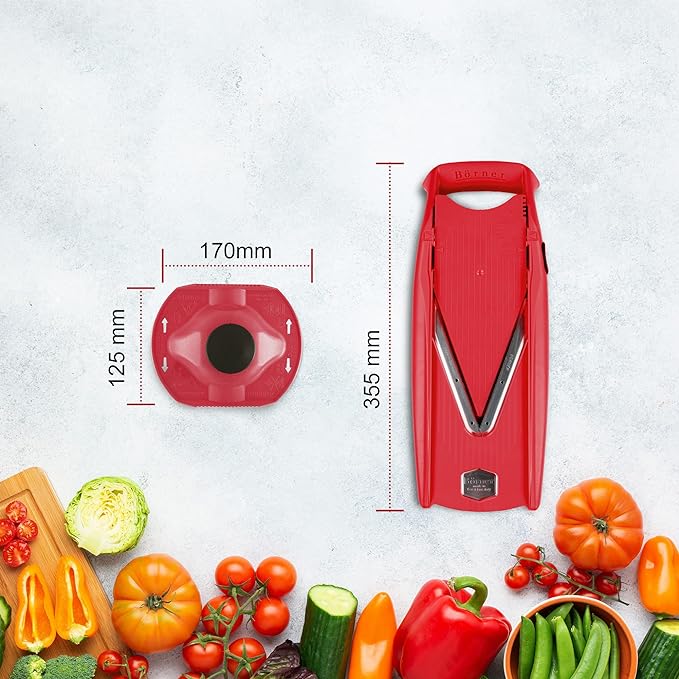 Börner V5 PowerLine Cortador de Verduras Set básico de 4 piezas / ES
