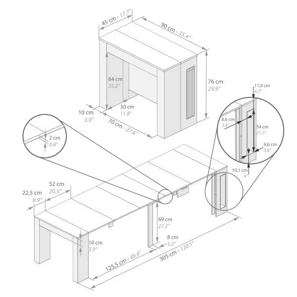 Mesa Extensível® €30 (Edição FR) 